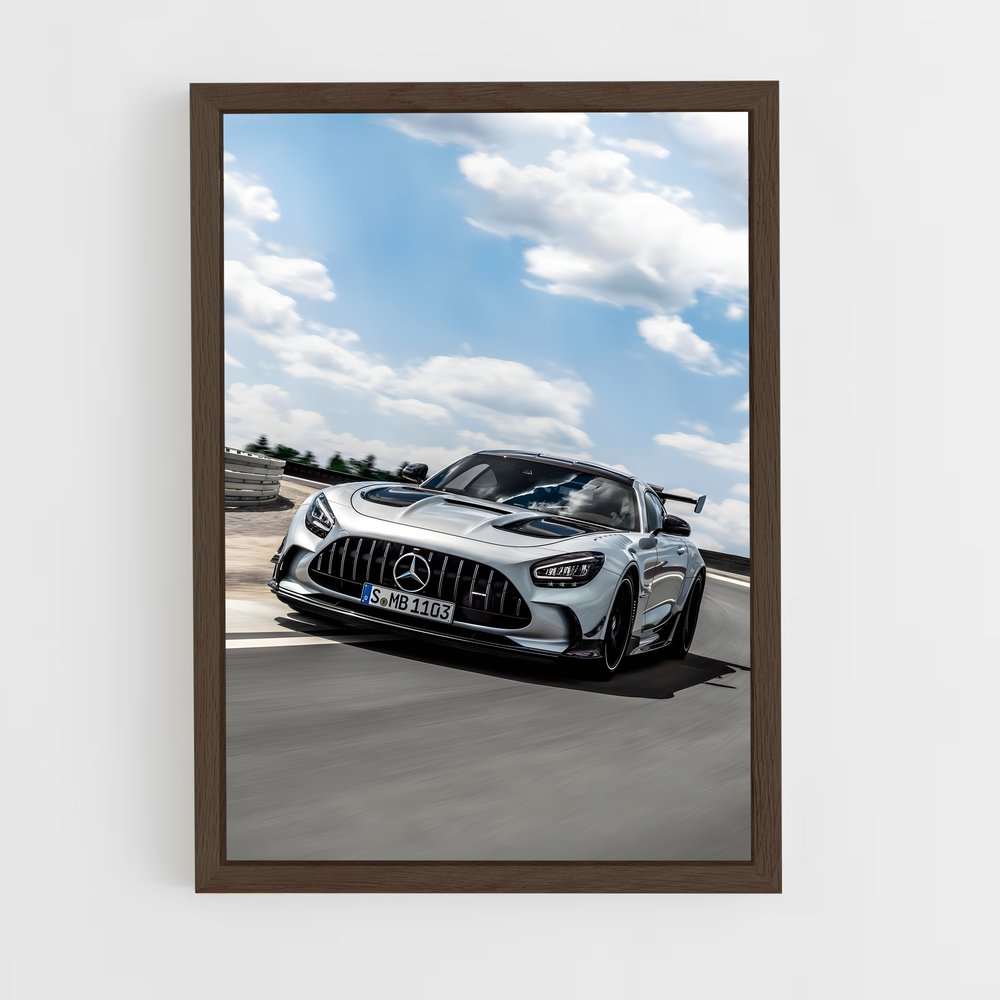Poster Circuit de Puissance – affiche Mercedes (vue 5)